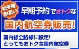 早期予約でオトクな国内航空券販売! 国内機全般に設定!とってもおトクな国内航空券